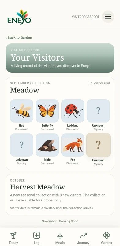 A record of discovery in the real ENEYO app